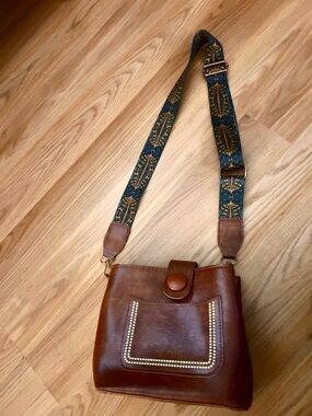 New crossbody bag purse small brown vintage